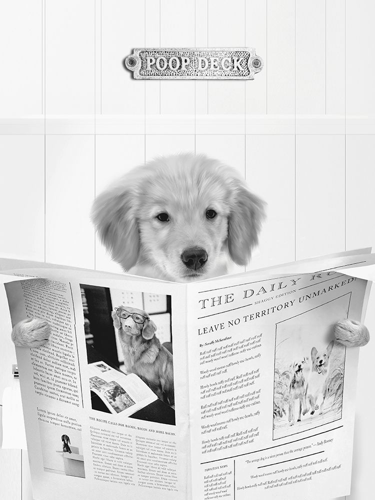Poop Deck Lab Pup art print by Leah Straatsma for $57.95 CAD