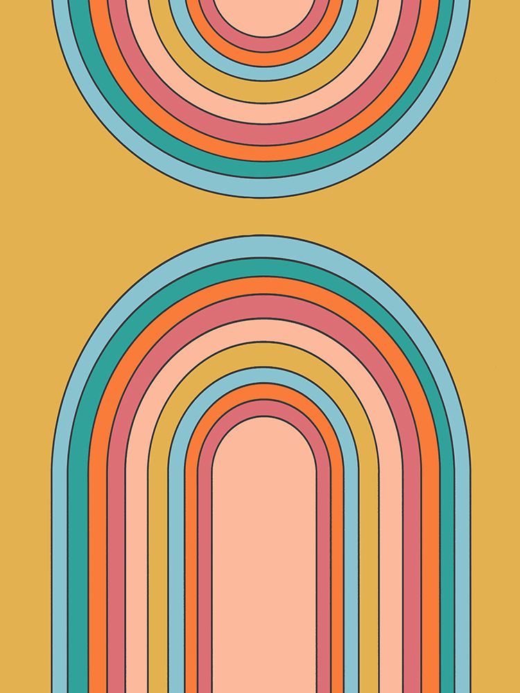 Rainbow Abstract Rainbows art print by Leah Straatsma for $57.95 CAD