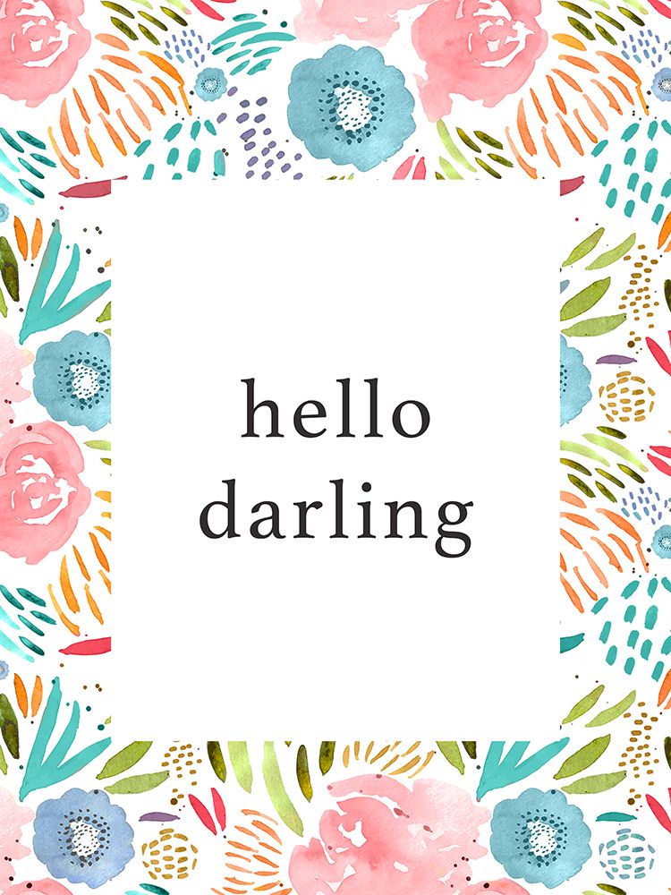 Hello Darling Bright art print by Leah Straatsma for $57.95 CAD