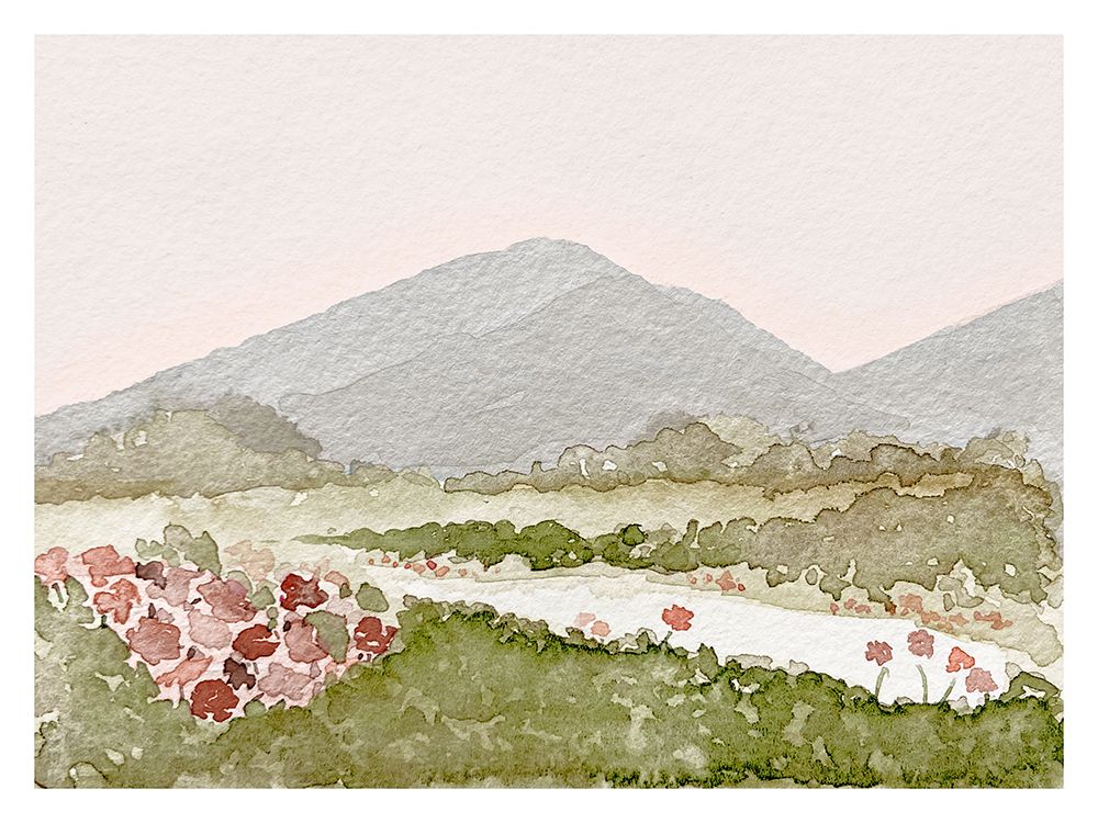 Mountain Sunset art print by Leah Straatsma for $57.95 CAD