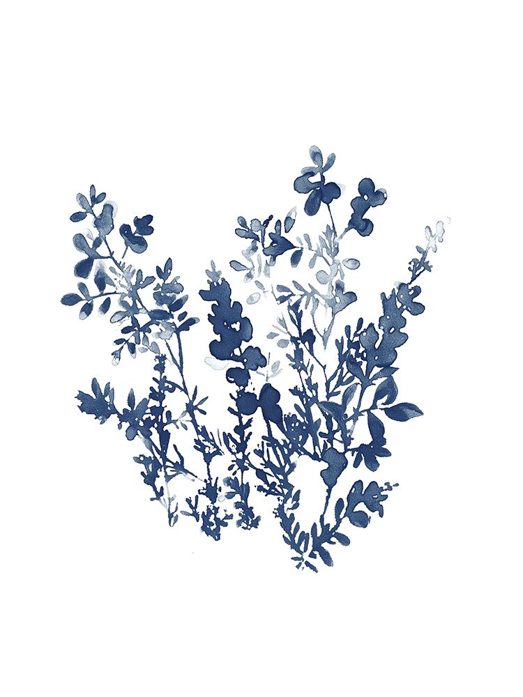 Blue Wildflowers 2 art print by Leah Straatsma for $57.95 CAD