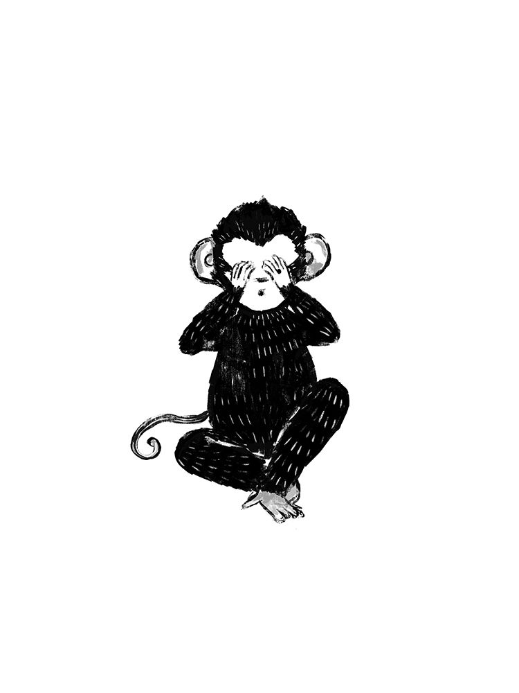 See No Evil Monkey art print by Leah Straatsma for $57.95 CAD