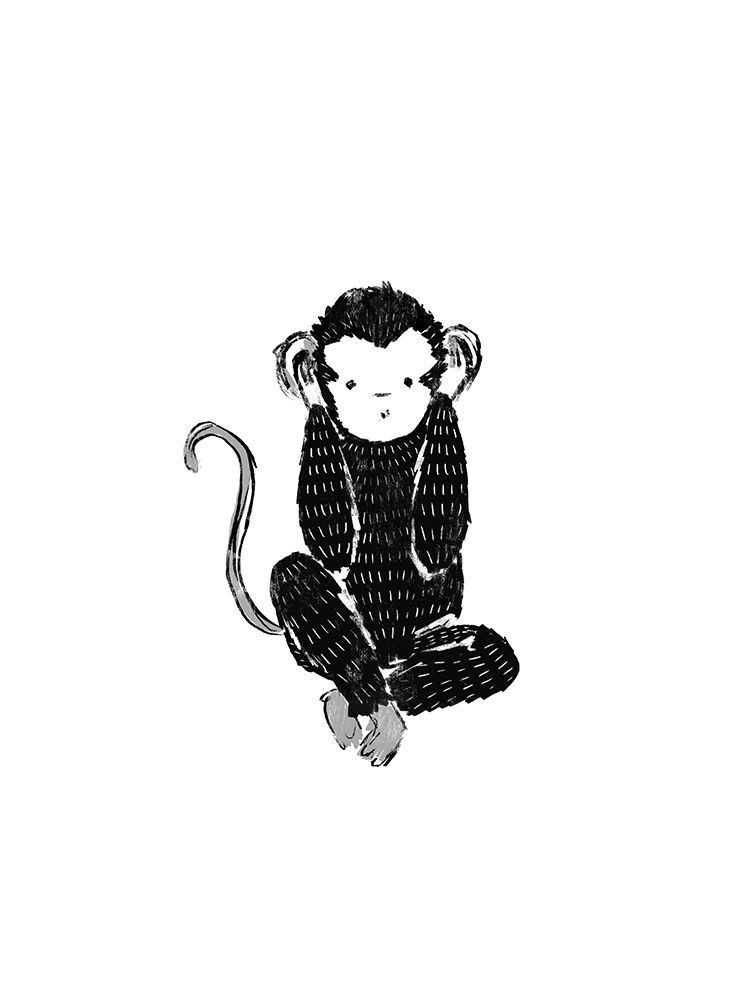 Hear No Evil Monkey art print by Leah Straatsma for $57.95 CAD
