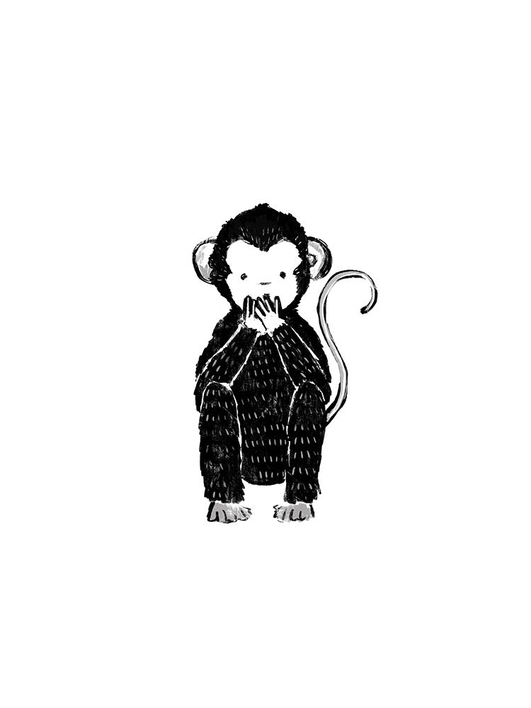 Speak No Evil Monkey art print by Leah Straatsma for $57.95 CAD