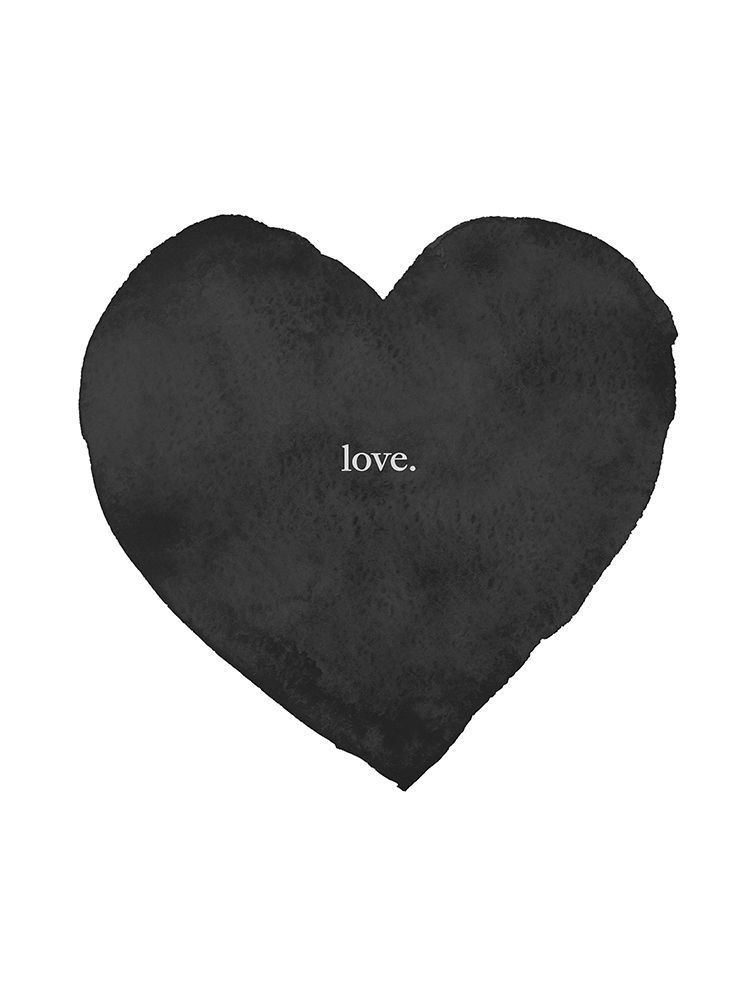 Black Heart Love art print by Leah Straatsma for $57.95 CAD