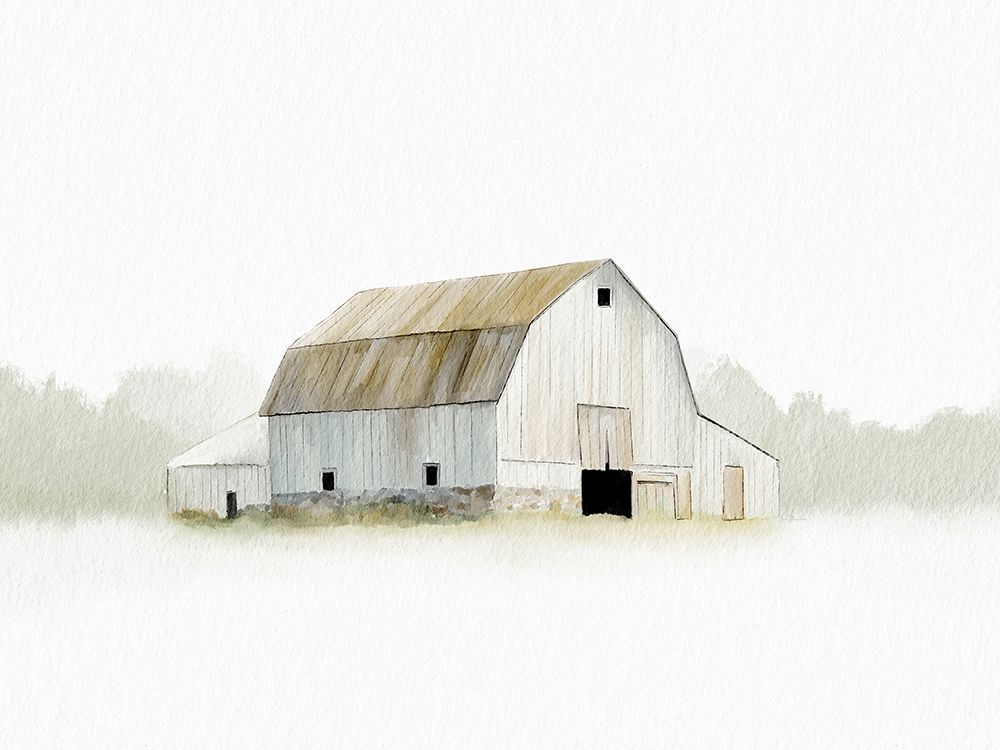 The White Barn art print by Leah Straatsma for $57.95 CAD