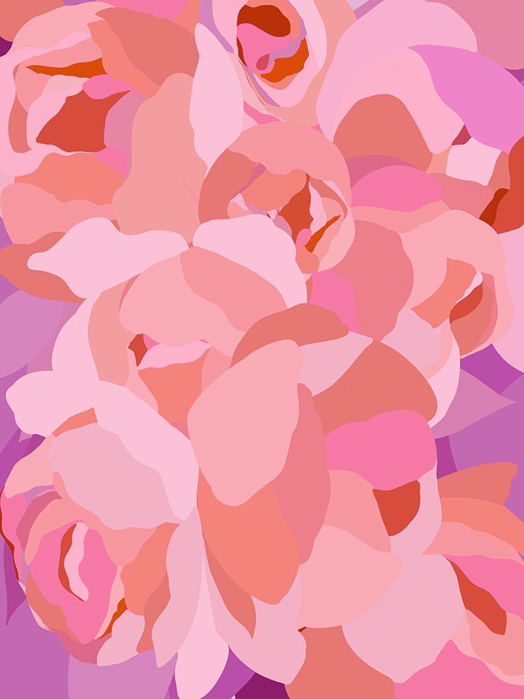 Peony Vibrant Pinks art print by Leah Straatsma for $57.95 CAD