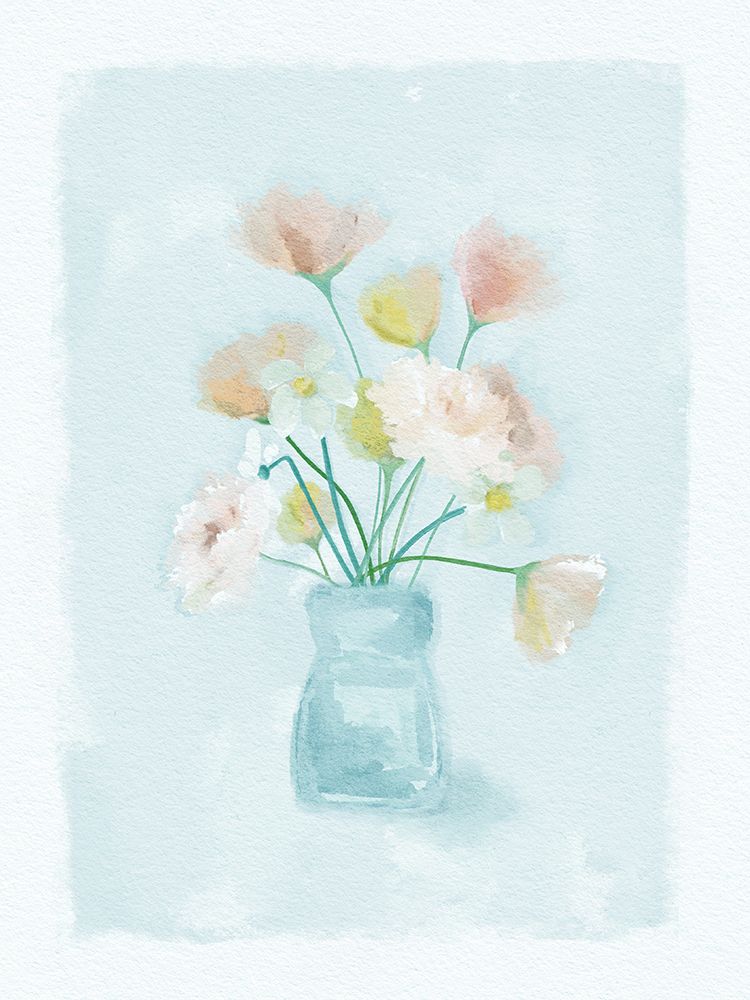 Pretty Florals In Vase art print by Leah Straatsma for $57.95 CAD
