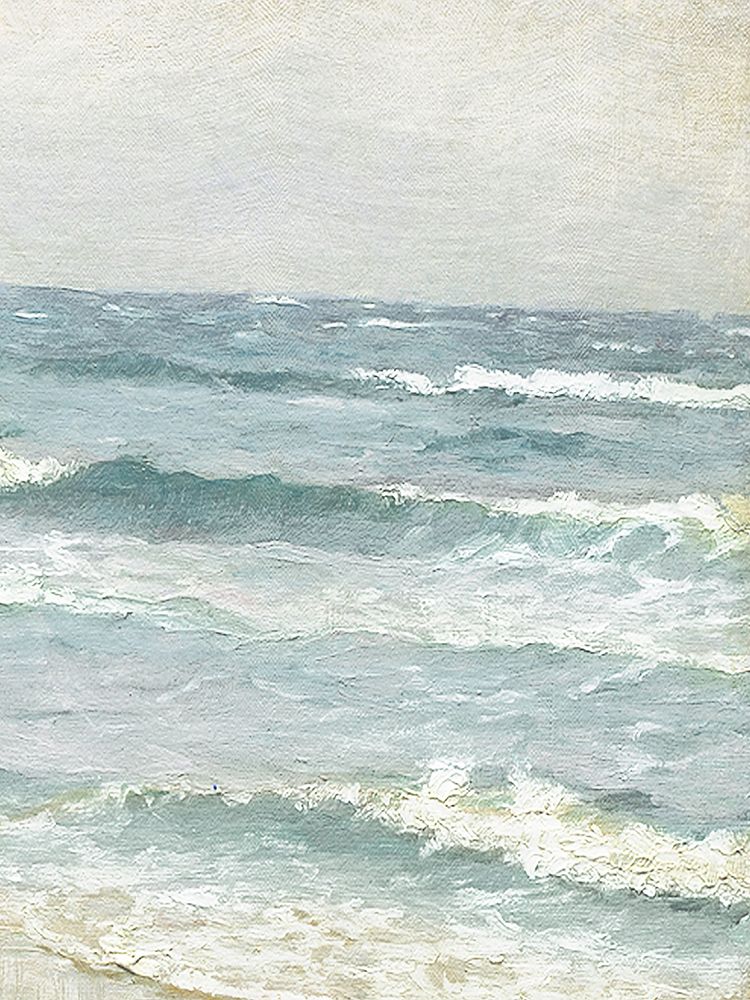 Vintage Waves On The Shore art print by Leah Straatsma for $57.95 CAD