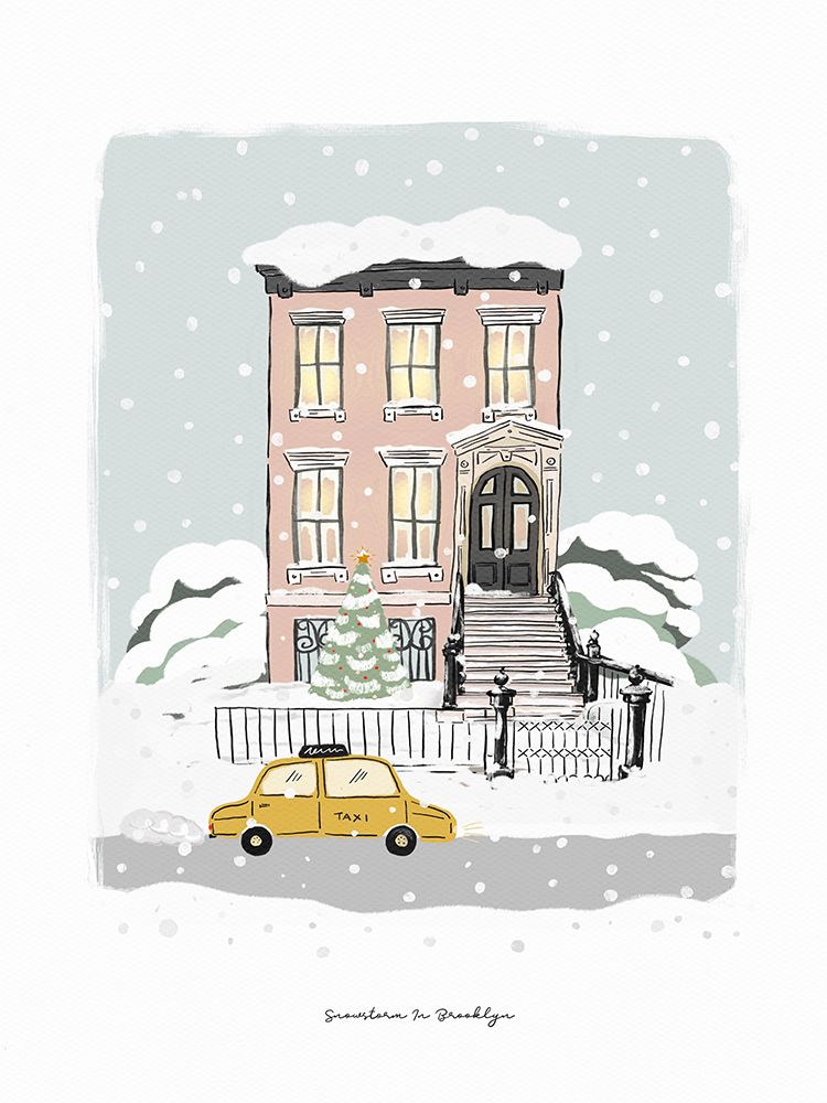 Snow Storm In Brooklyn art print by Leah Straatsma for $57.95 CAD