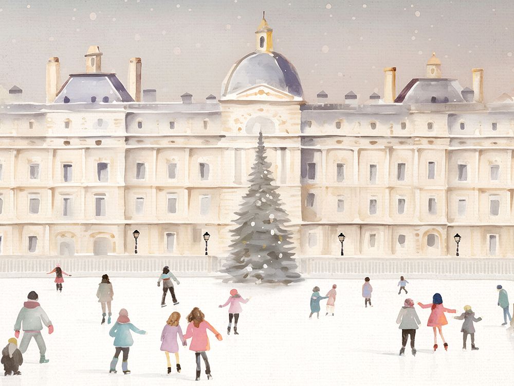 Skating In Paris art print by Leah Straatsma for $57.95 CAD