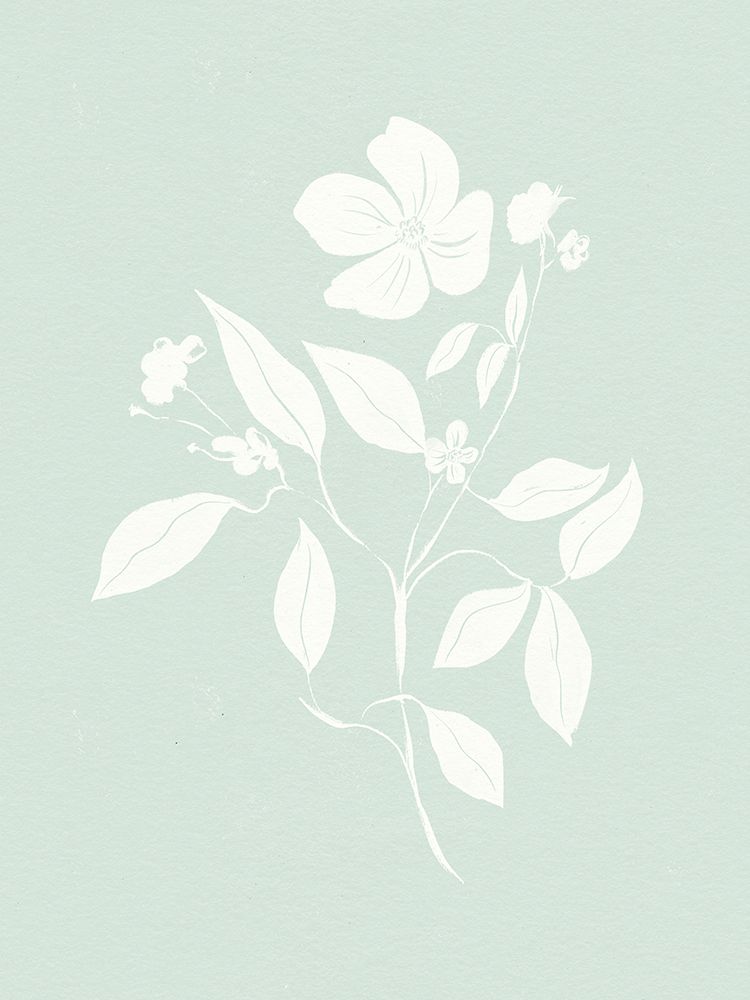 Green Floral 1 art print by Leah Straatsma for $57.95 CAD