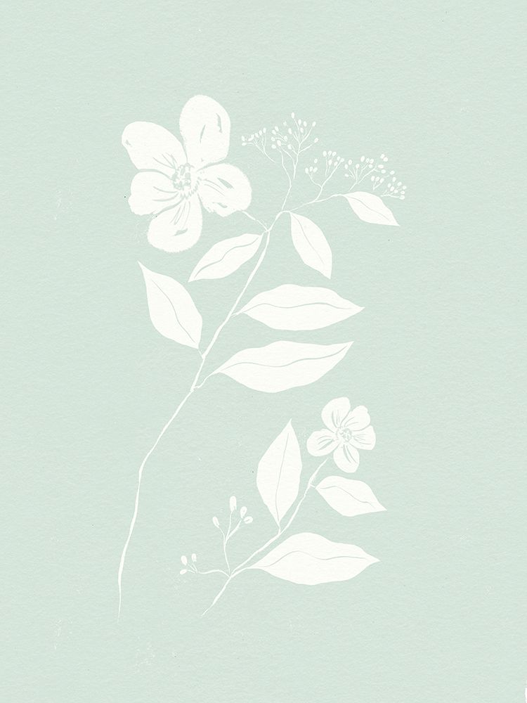 Green Floral 2 art print by Leah Straatsma for $57.95 CAD