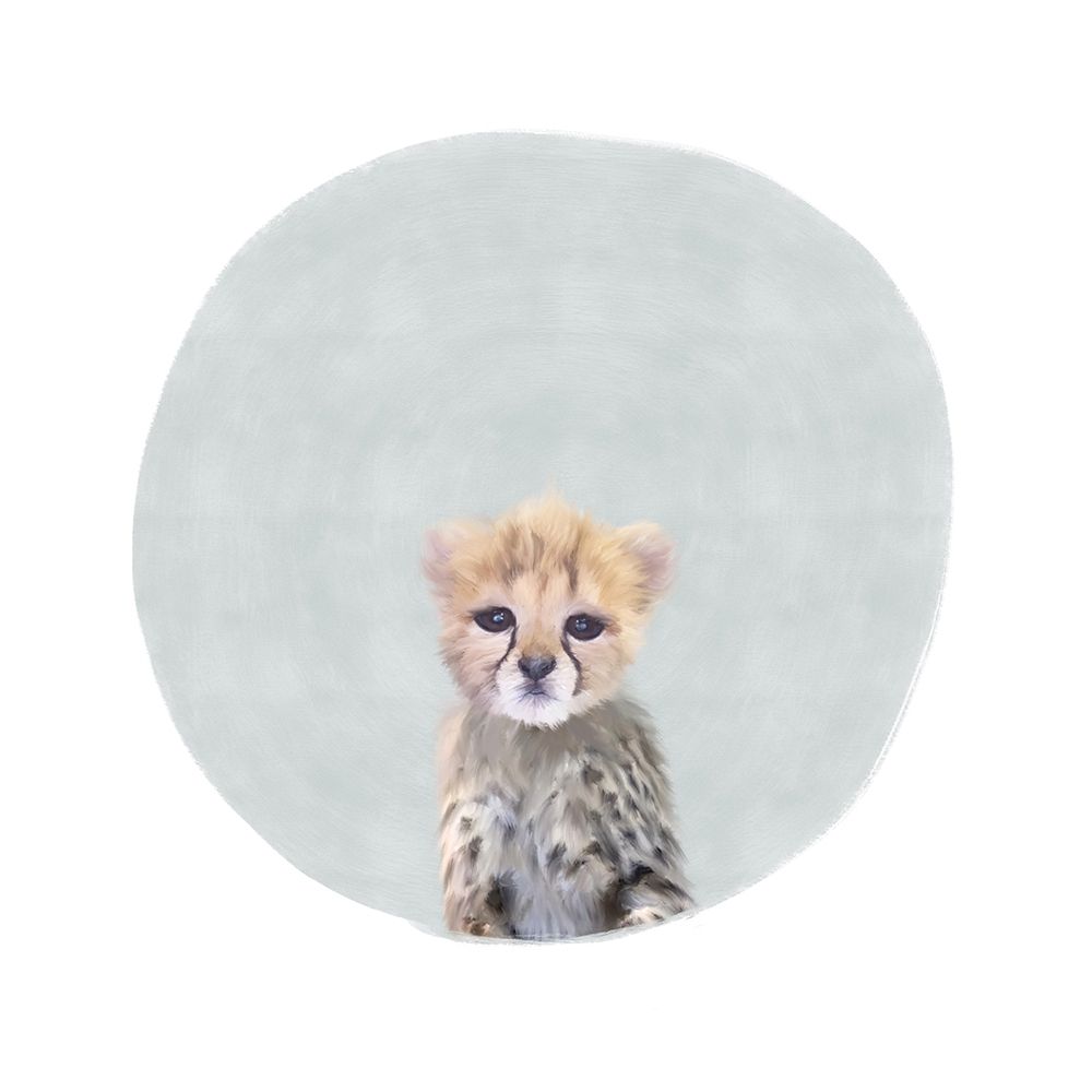 Baby Cheetah Gray art print by Leah Straatsma for $57.95 CAD