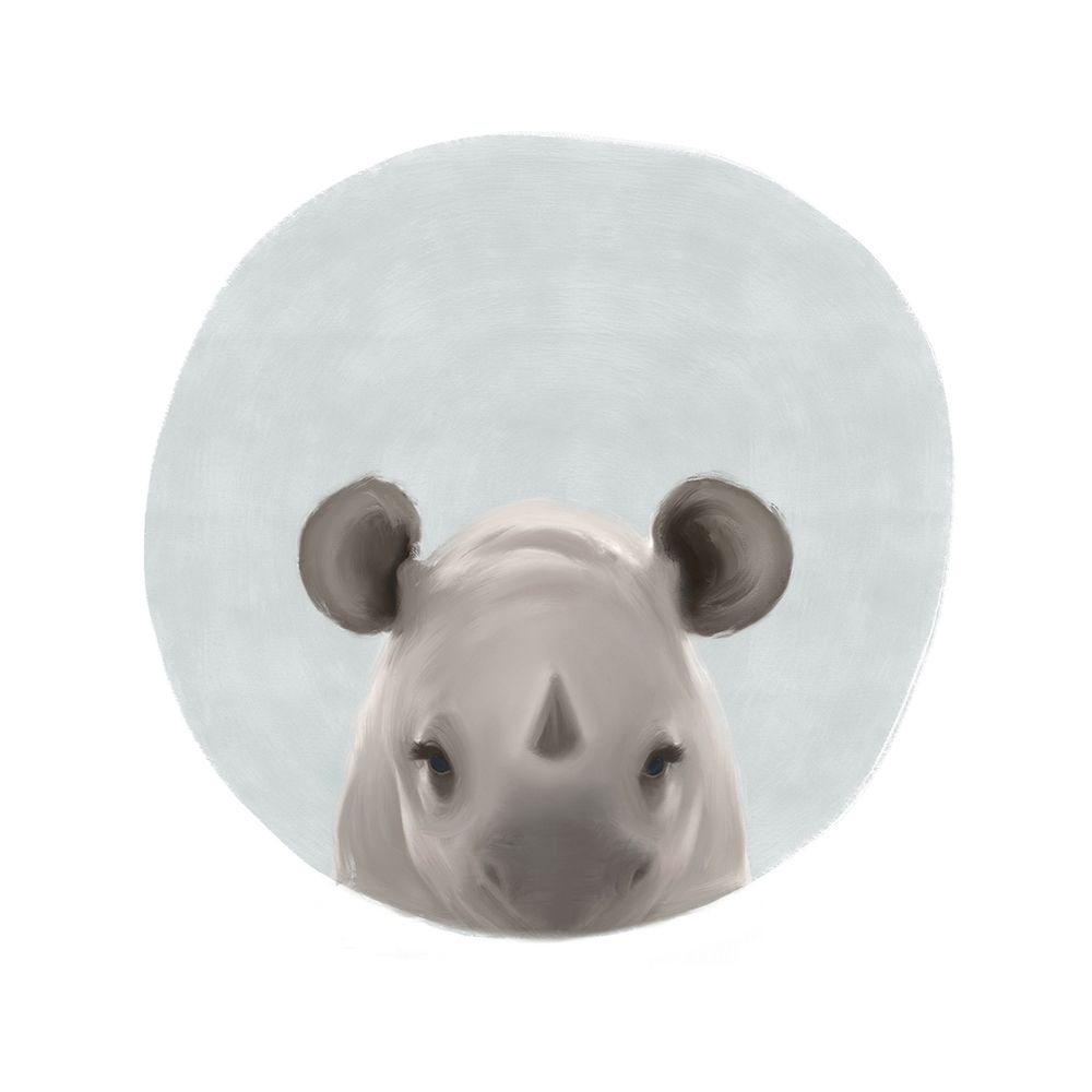 Baby Rhino Gray art print by Leah Straatsma for $57.95 CAD