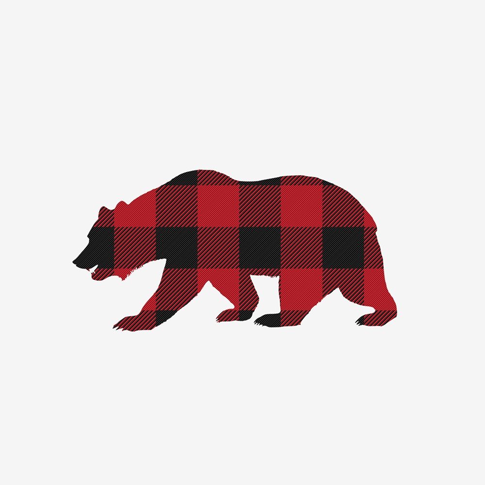Buffalo Plaid Bear art print by Leah Straatsma for $57.95 CAD
