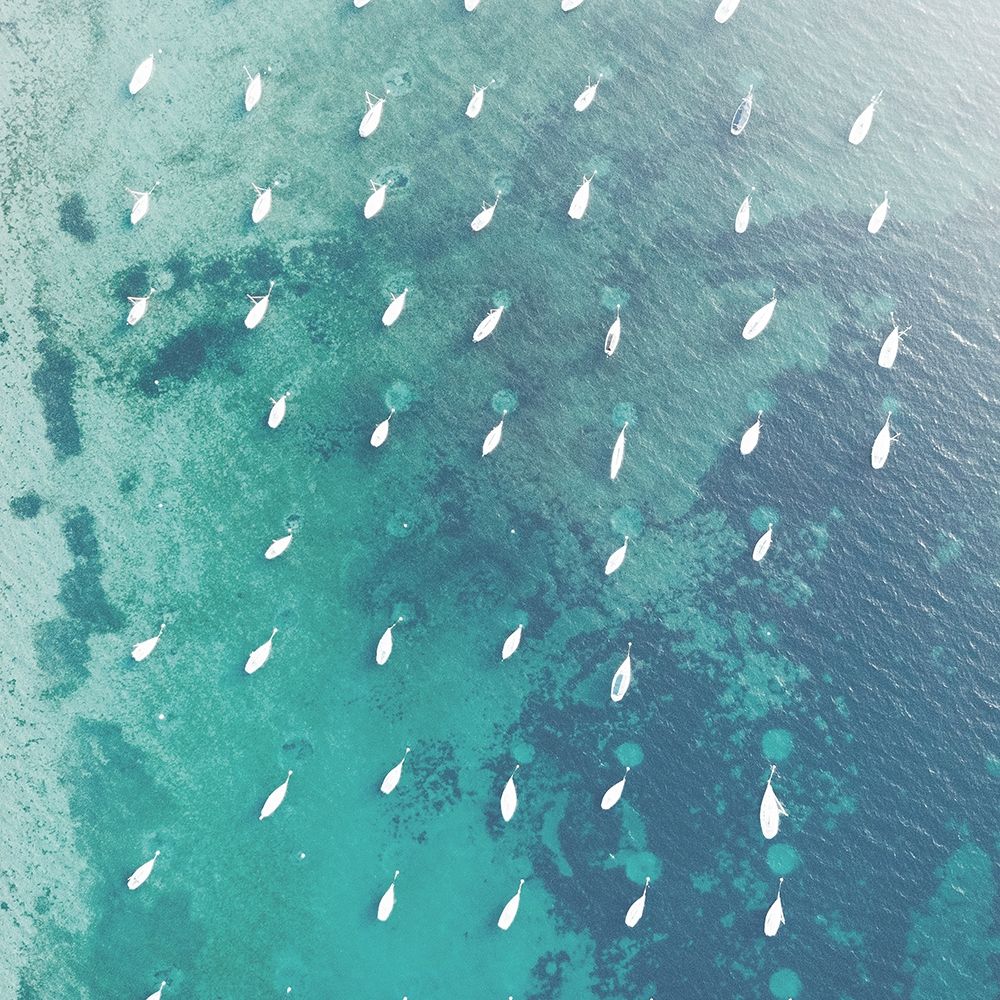 Boats in Tropical Waters art print by Leah Straatsma for $57.95 CAD