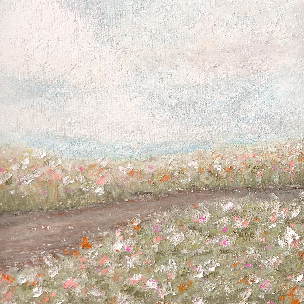 Pastel Oil Floral Fields art print by Leah Straatsma for $57.95 CAD