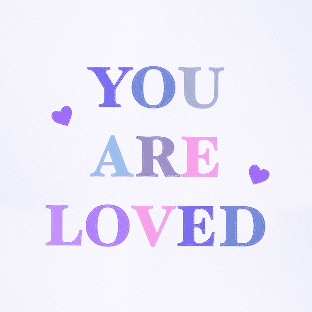 You Are Loved Fabric Pastels 2 art print by Leah Straatsma for $57.95 CAD