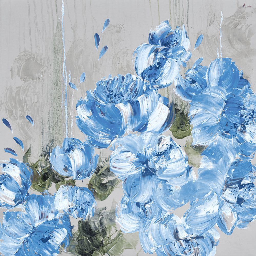 Blue Cascading Delight 1 art print by May for $57.95 CAD