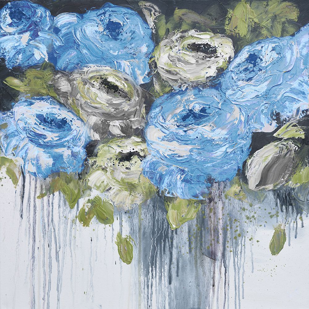 Blue Cascading Delight 2 art print by May for $57.95 CAD