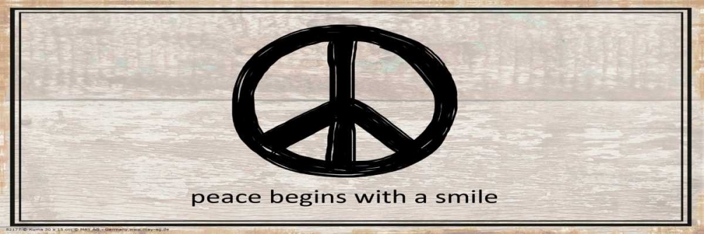 Peace Begins With A Smile art print by May for $57.95 CAD