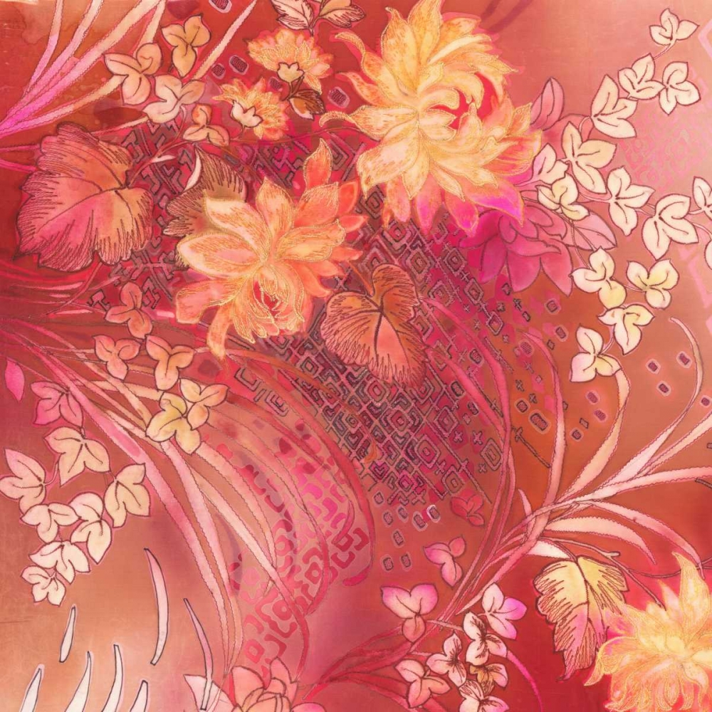 Crimson Collage 3 art print by May for $57.95 CAD
