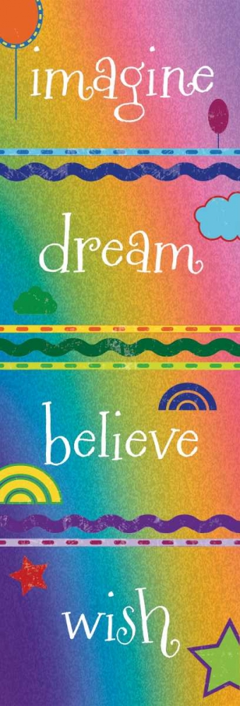 Kid Imagine Rainbow art print by Melody Hogan for $57.95 CAD