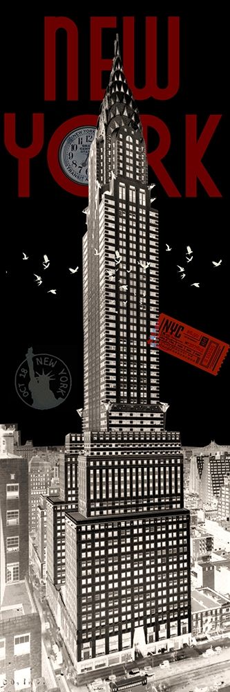 NYC Chrysler Building Inverse art print by Melody Hogan for $57.95 CAD