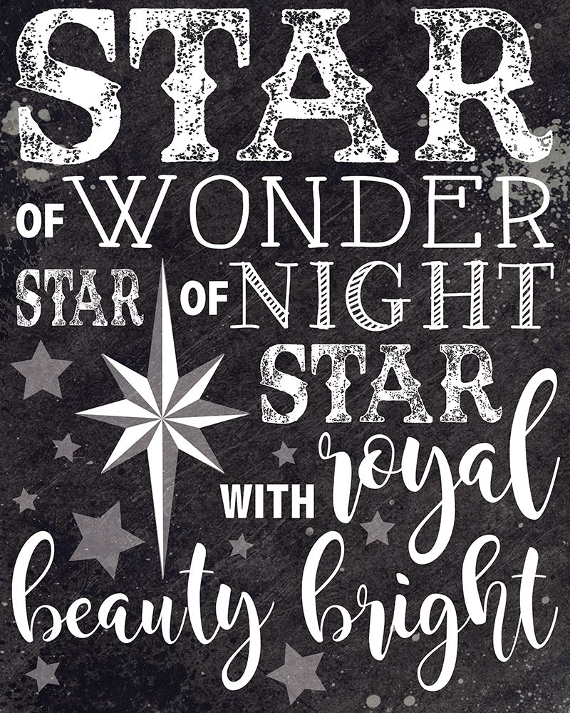 Christmas Chalkboard Star art print by Melody Hogan for $57.95 CAD