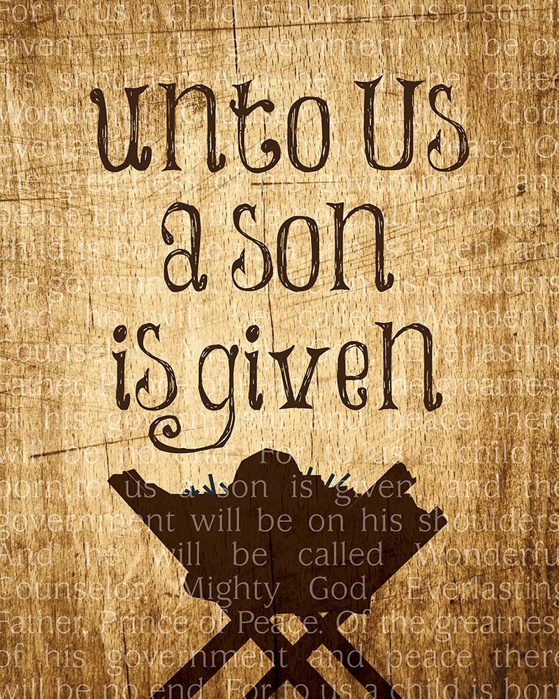 Christmas Unto Us Manger art print by Melody Hogan for $57.95 CAD