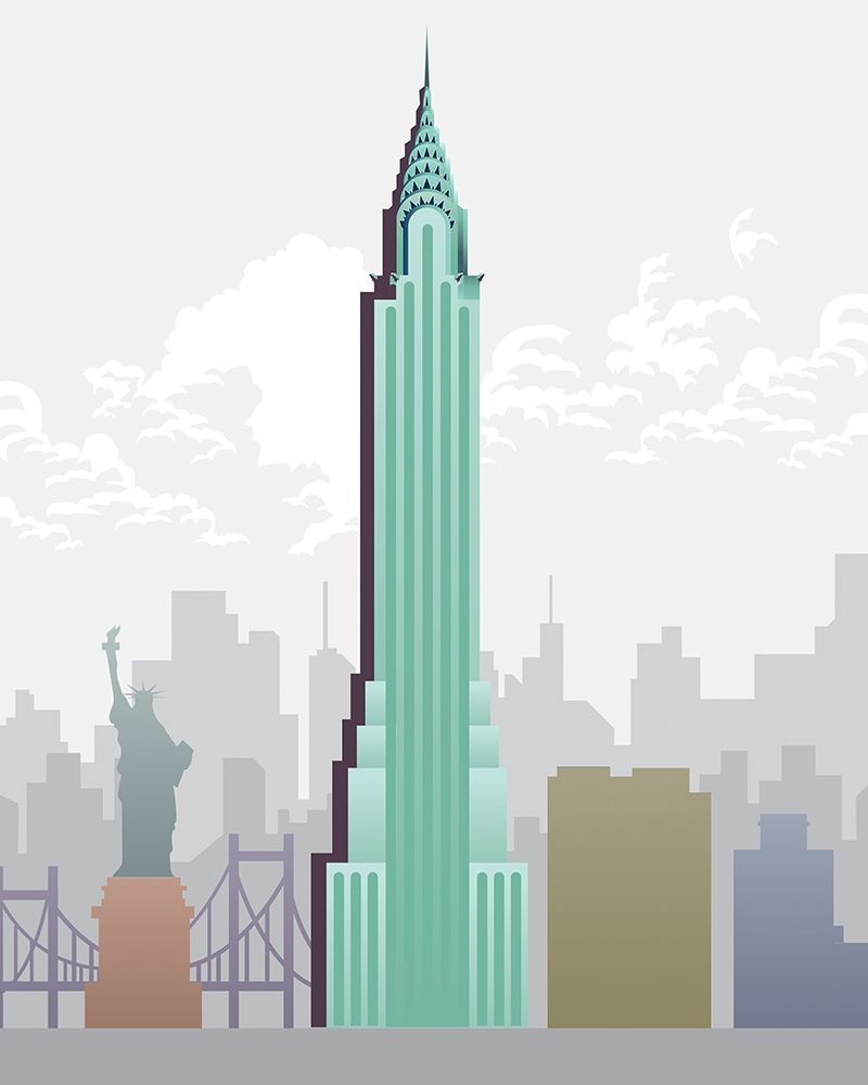 Deco World Landmarks 1 art print by Melody Hogan for $57.95 CAD
