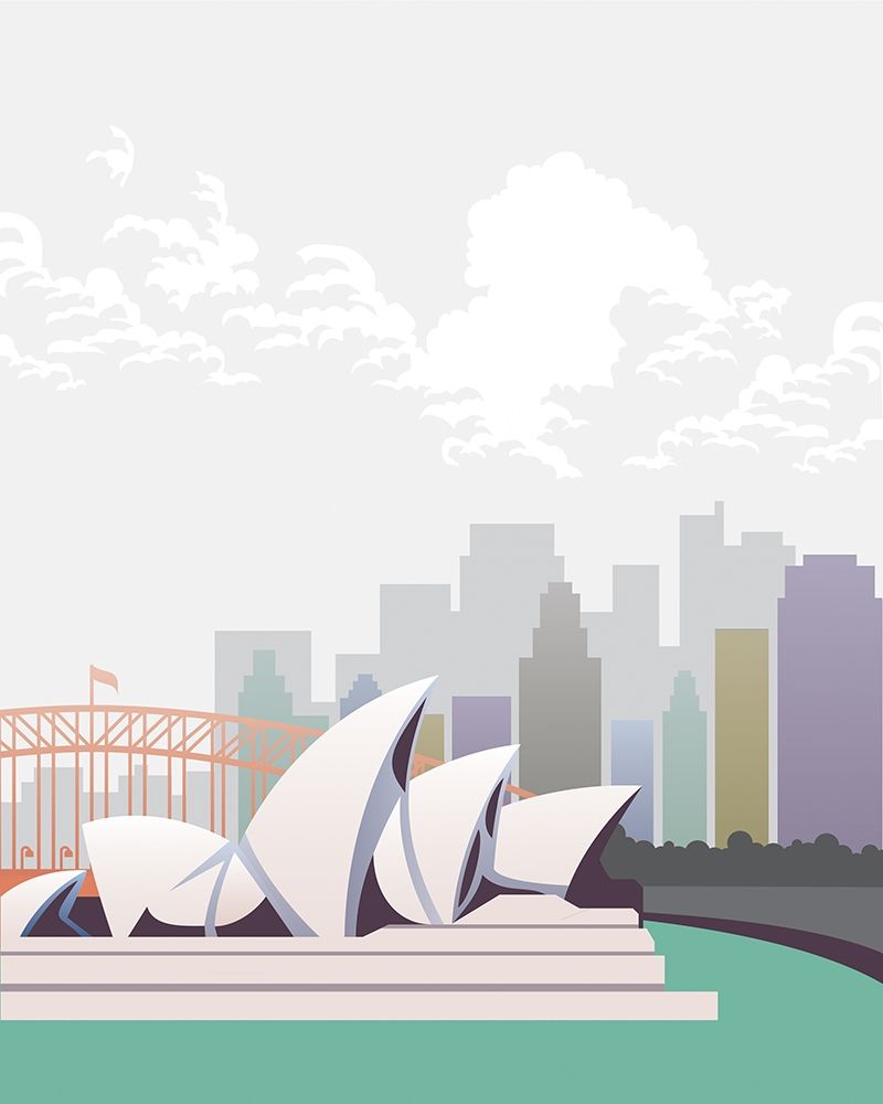 Deco World Landmarks 3 art print by Melody Hogan for $57.95 CAD