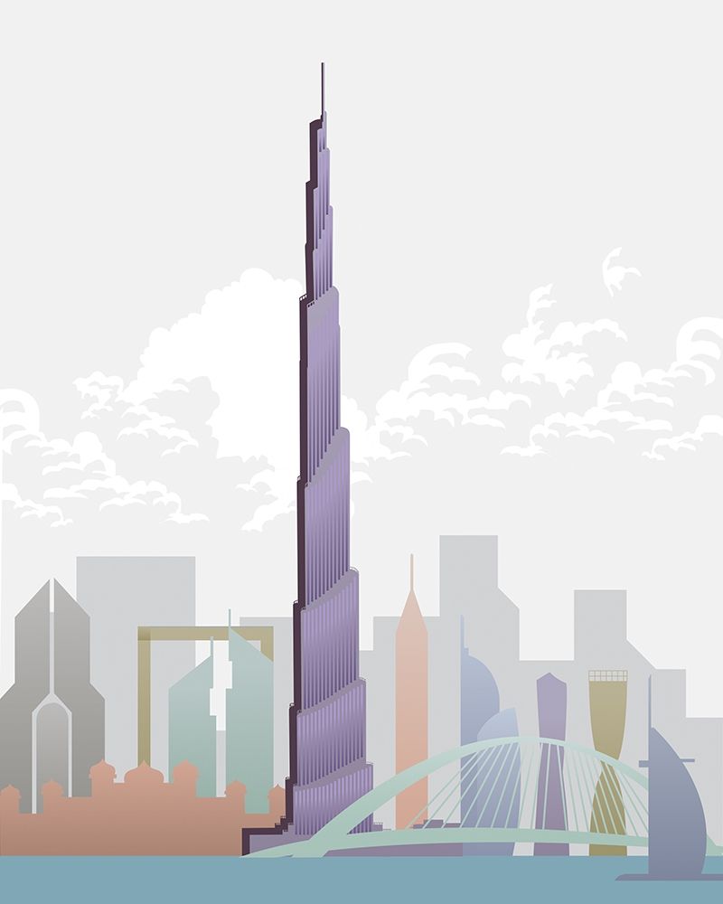 Deco World Landmarks 4 art print by Melody Hogan for $57.95 CAD