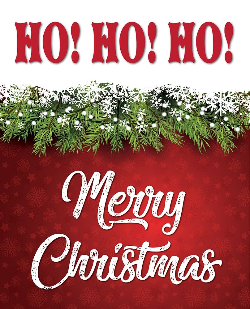 Ho Ho Ho Christmas art print by Melody Hogan for $57.95 CAD