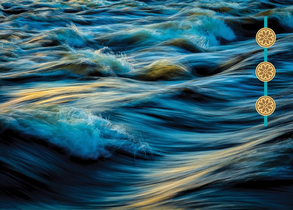 By the Sea Saffron Teal 4 art print by Melody Hogan for $57.95 CAD