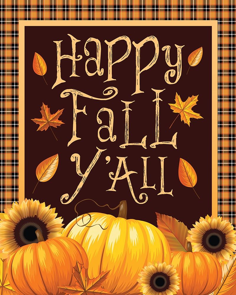 Fall Yall Flag art print by Melody Hogan for $57.95 CAD