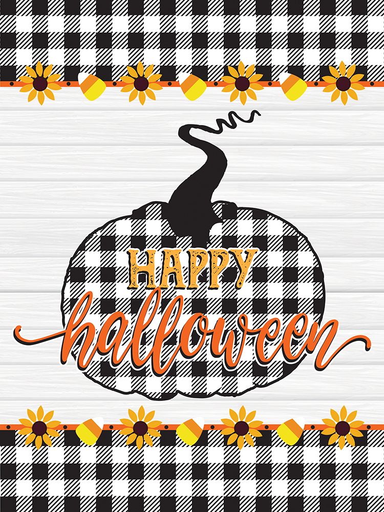 Happy Halloween Buffalo Plaid 1 art print by Melody Hogan for $57.95 CAD