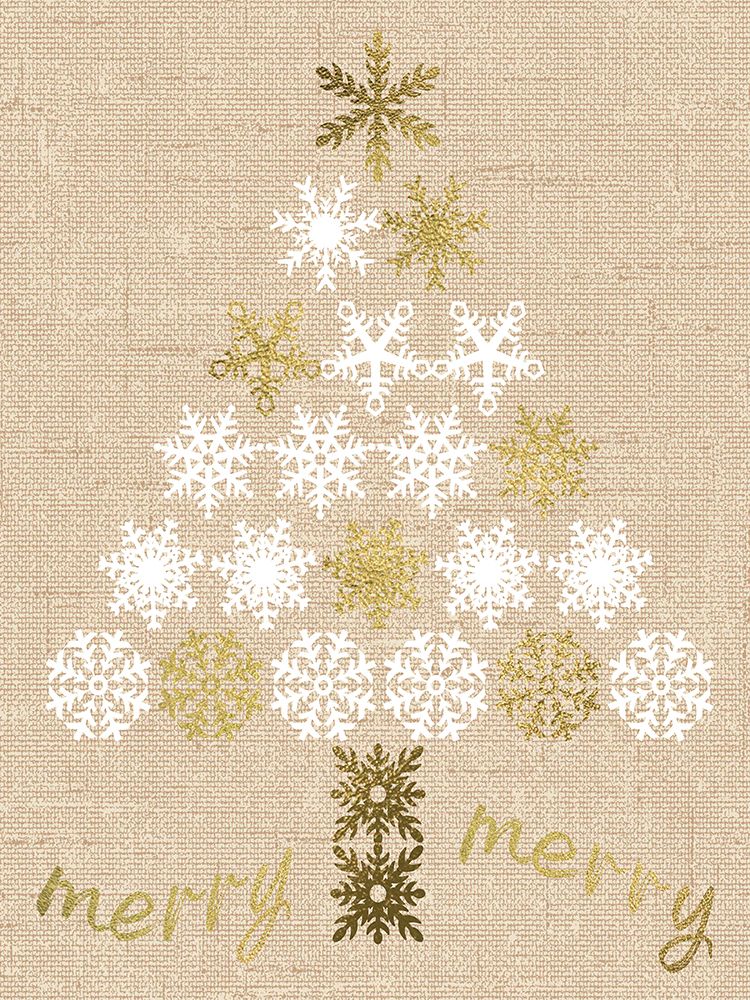 Burlap Lace Gold Xmas 1 art print by Melody Hogan for $57.95 CAD