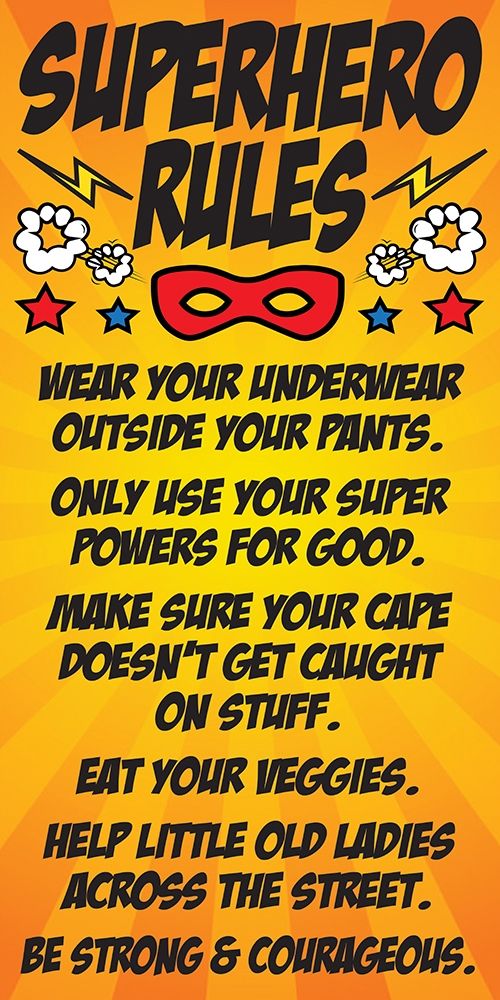 Superhero Rules art print by Melody Hogan for $57.95 CAD