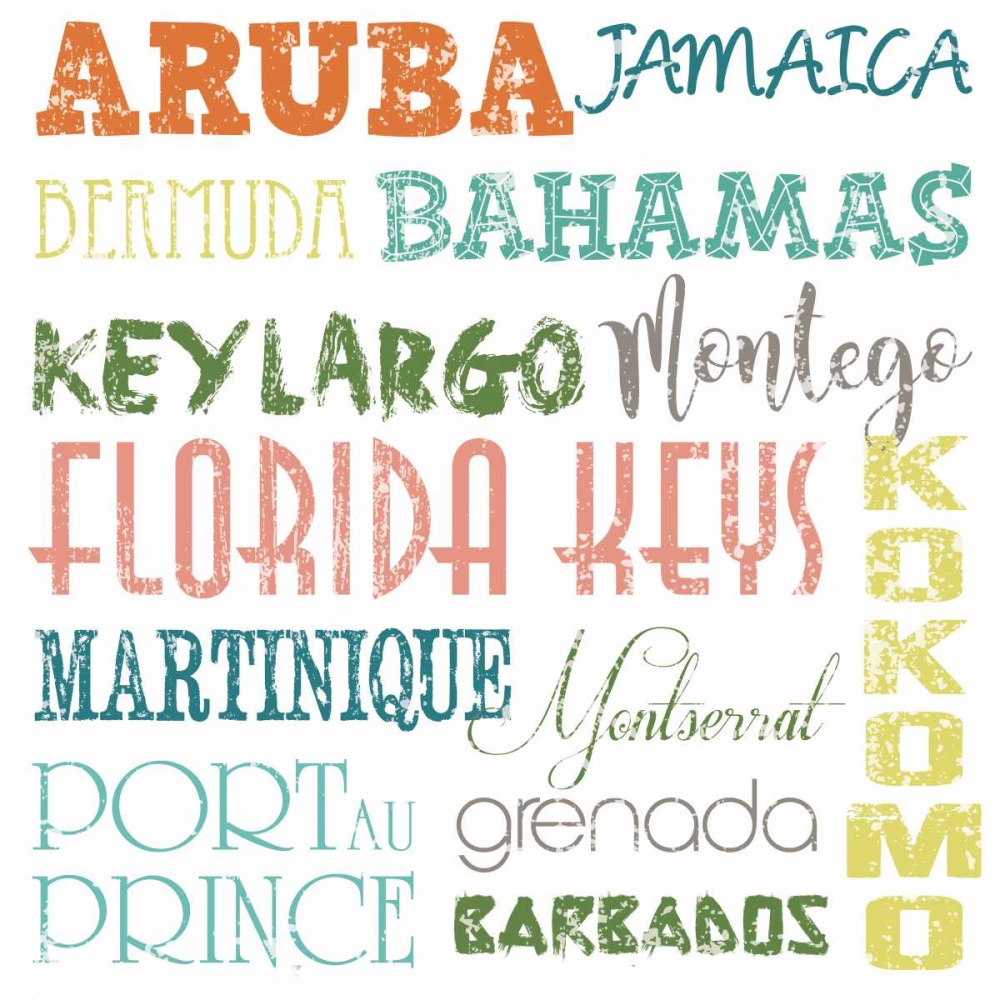 Beach Destinations art print by Melody Hogan for $57.95 CAD