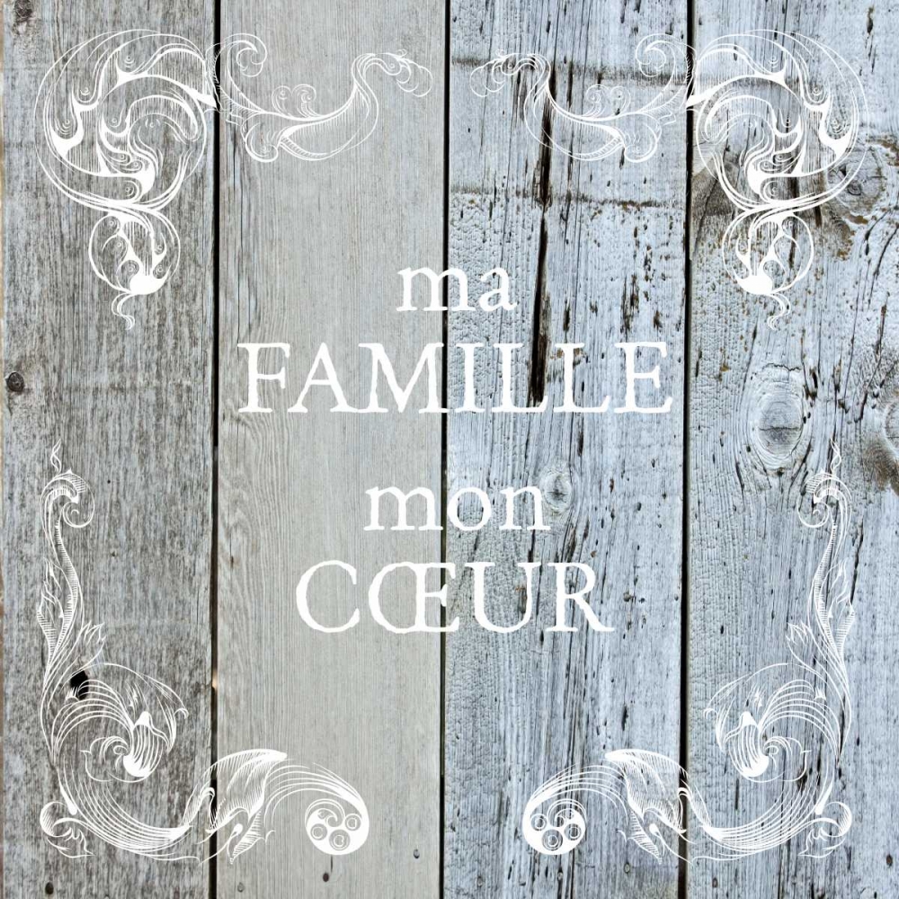 Ma Famille Scroll art print by Melody Hogan for $57.95 CAD