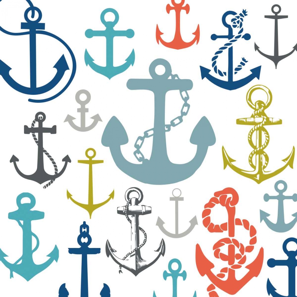 Coastal Anchors art print by Melody Hogan for $57.95 CAD