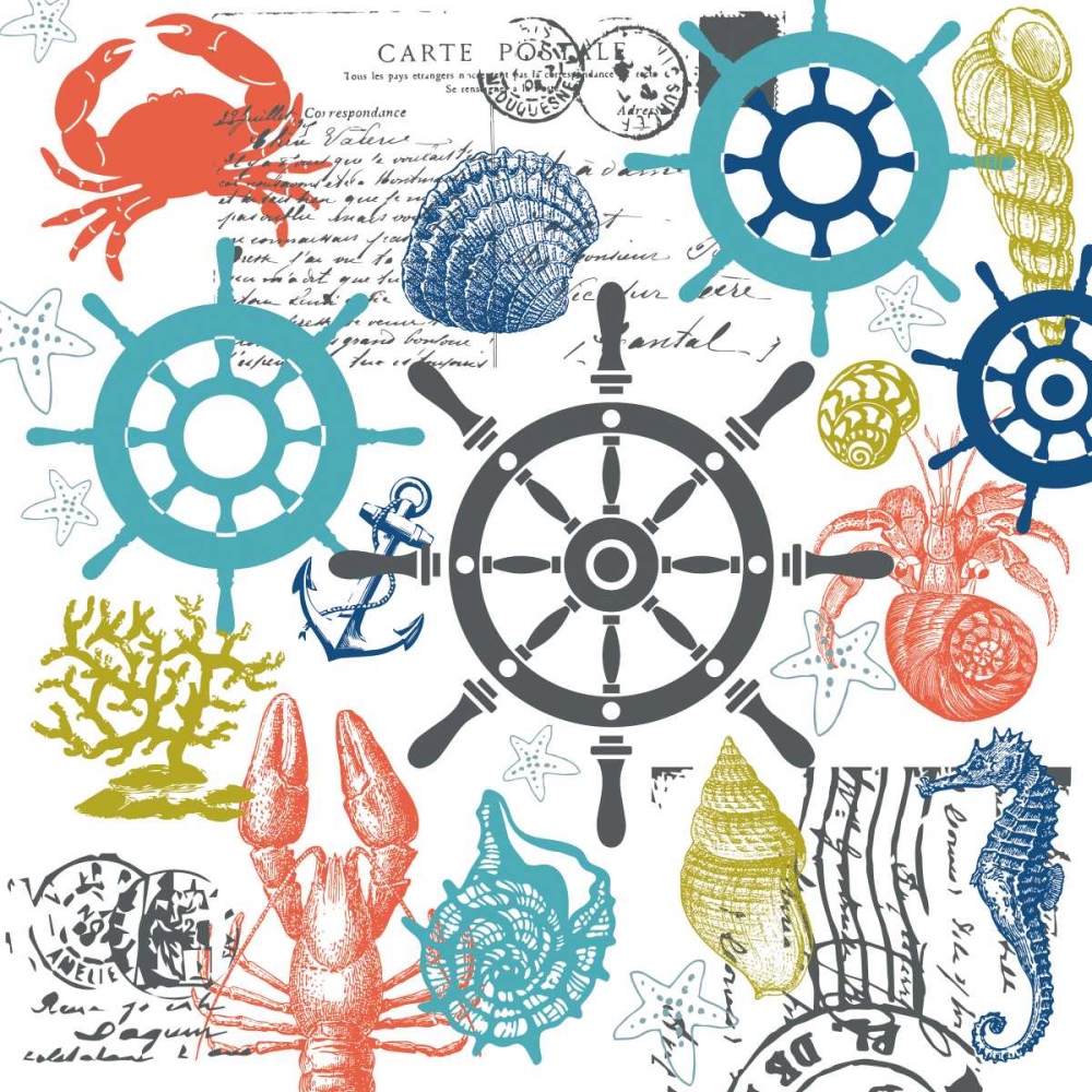 Coastal Collage art print by Melody Hogan for $57.95 CAD