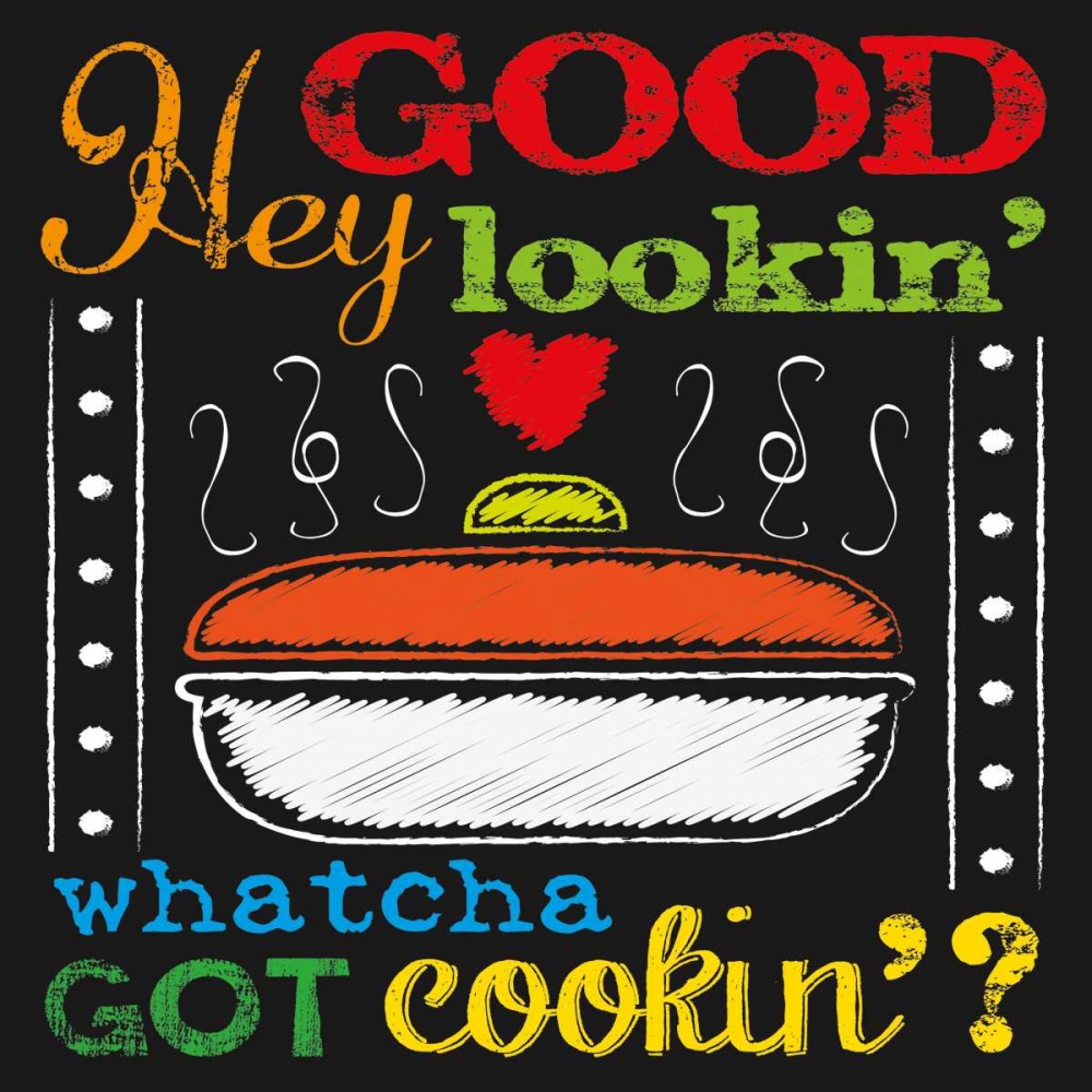 Chalkboard Kitchen Art 3 art print by Melody Hogan for $57.95 CAD