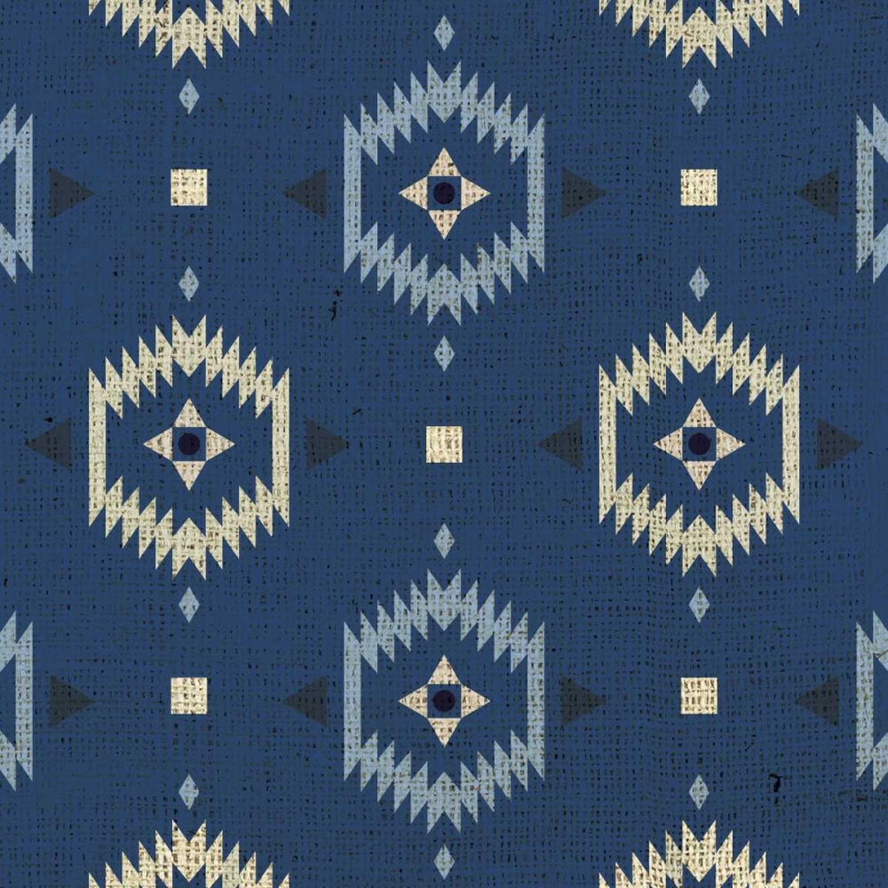Indigo Squares Droplets art print by Melody Hogan for $57.95 CAD