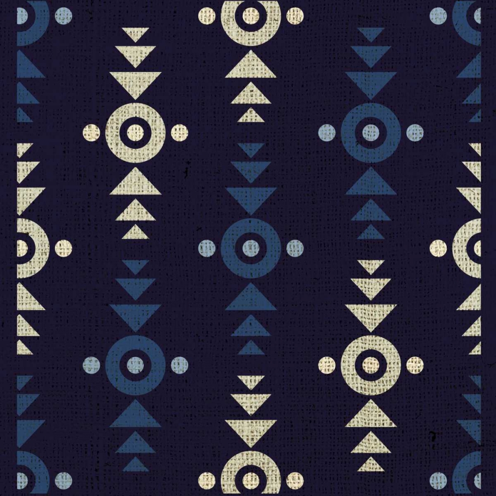 Indigo Squares Crosshairs art print by Melody Hogan for $57.95 CAD