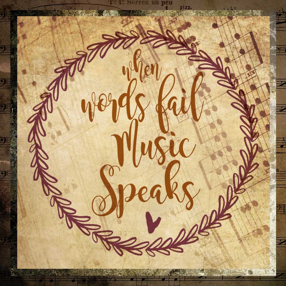 Music Speaks art print by Melody Hogan for $57.95 CAD