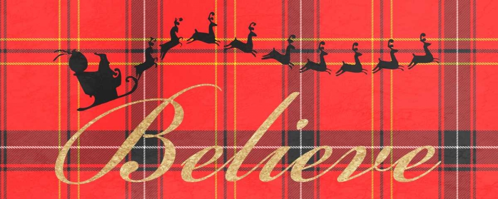 Believe In Plaid art print by Marcus Prime for $57.95 CAD
