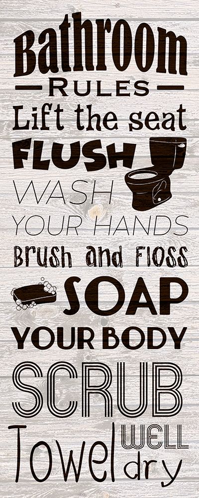 Bath Rules art print by Marcus Prime for $57.95 CAD